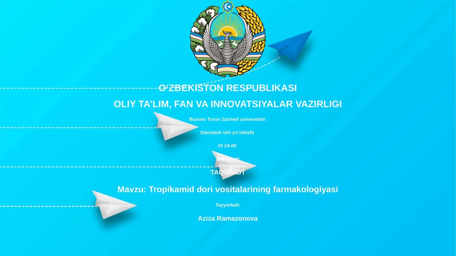 Tropikamid dori vositalarining farmakologiyasi