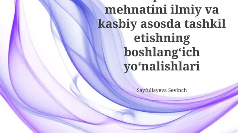 Zamonaviy o'qitish texnologiyalaridan foydalanish