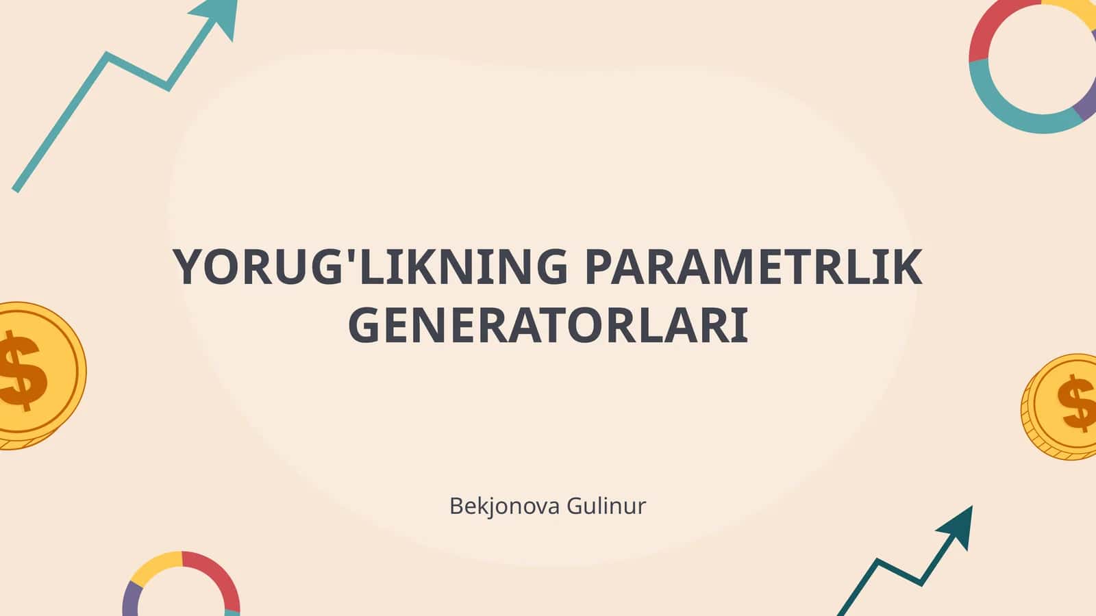 YORUG'LIKNING PARAMETRLIK GENERATORLARI