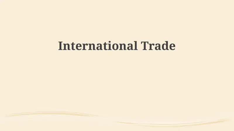 International Trade