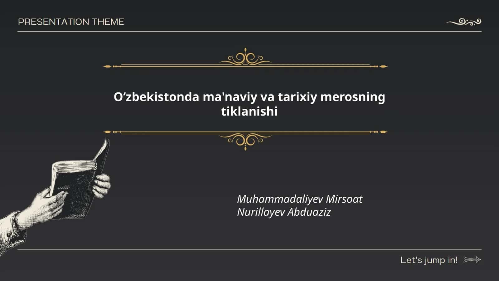 Oʻzbekistonda ma'naviy va tarixiy merosning tiklanishi