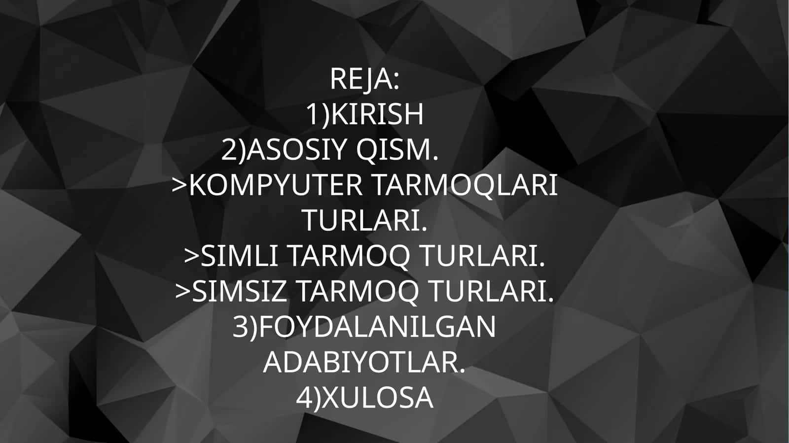 KOMPYUTER TARMOQLARI TURLARI