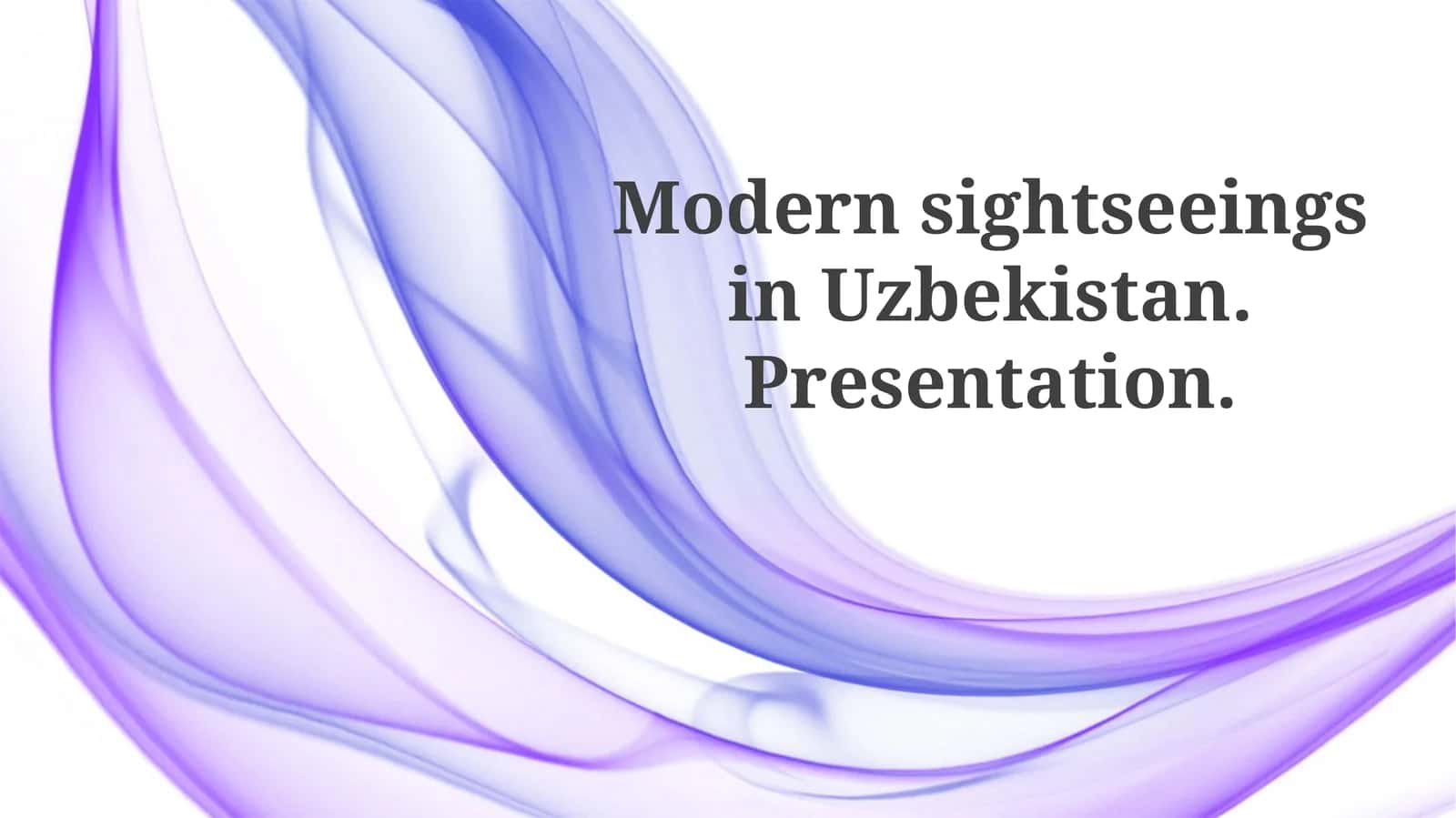 Modernsightseeingsin Uzbekistan