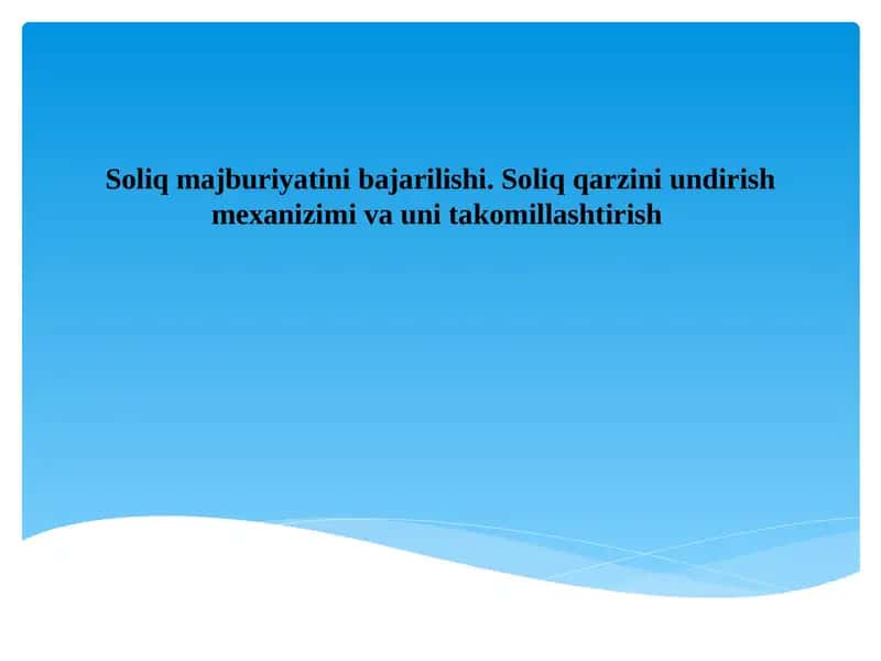Soliqmajburiyati