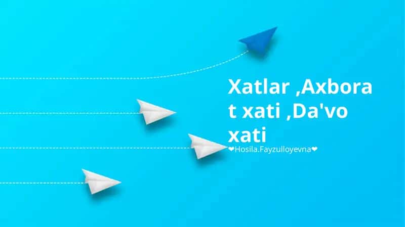 Axborot Xati Asosiy Qoidalari