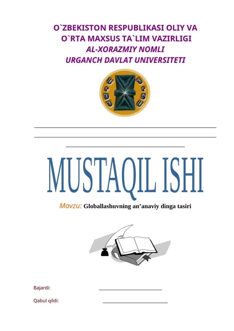 Globallashuvning an’anaviy dinga tasiri