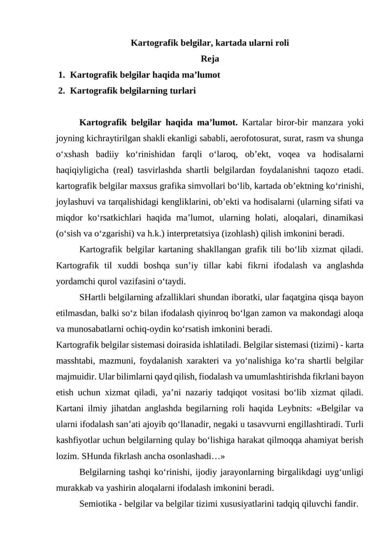 Kartografik belgilar