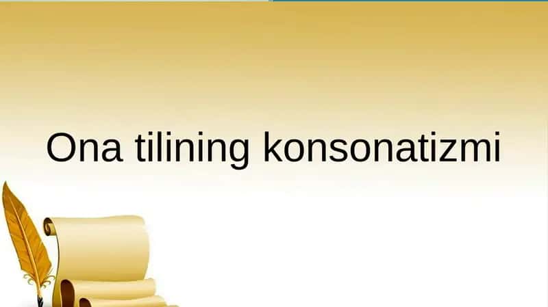 Ona tilining konsonatizmi