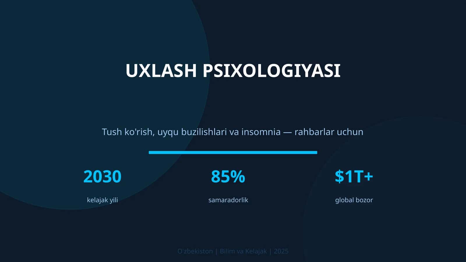 UXLASH PSIXOLOGIYASI