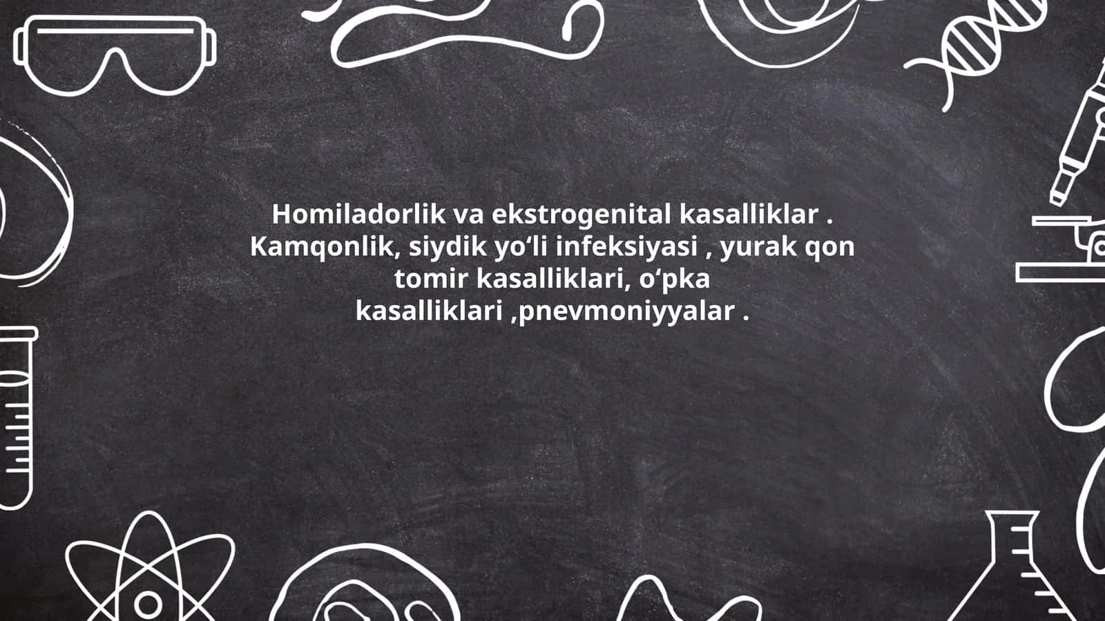 Homiladorlik va ekstrogenital kasalliklar