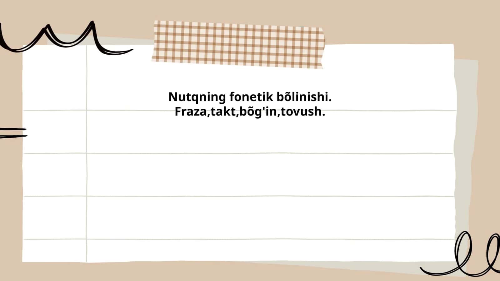 Nutqning fonetik bõlinishi
