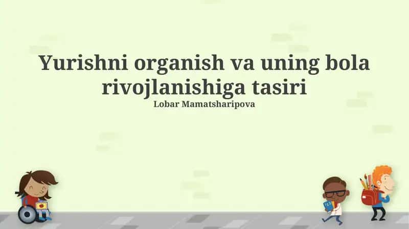 Mushaklar rivojlanishi va muvofiqlashuvi