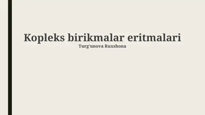 Kompleks birikmalar