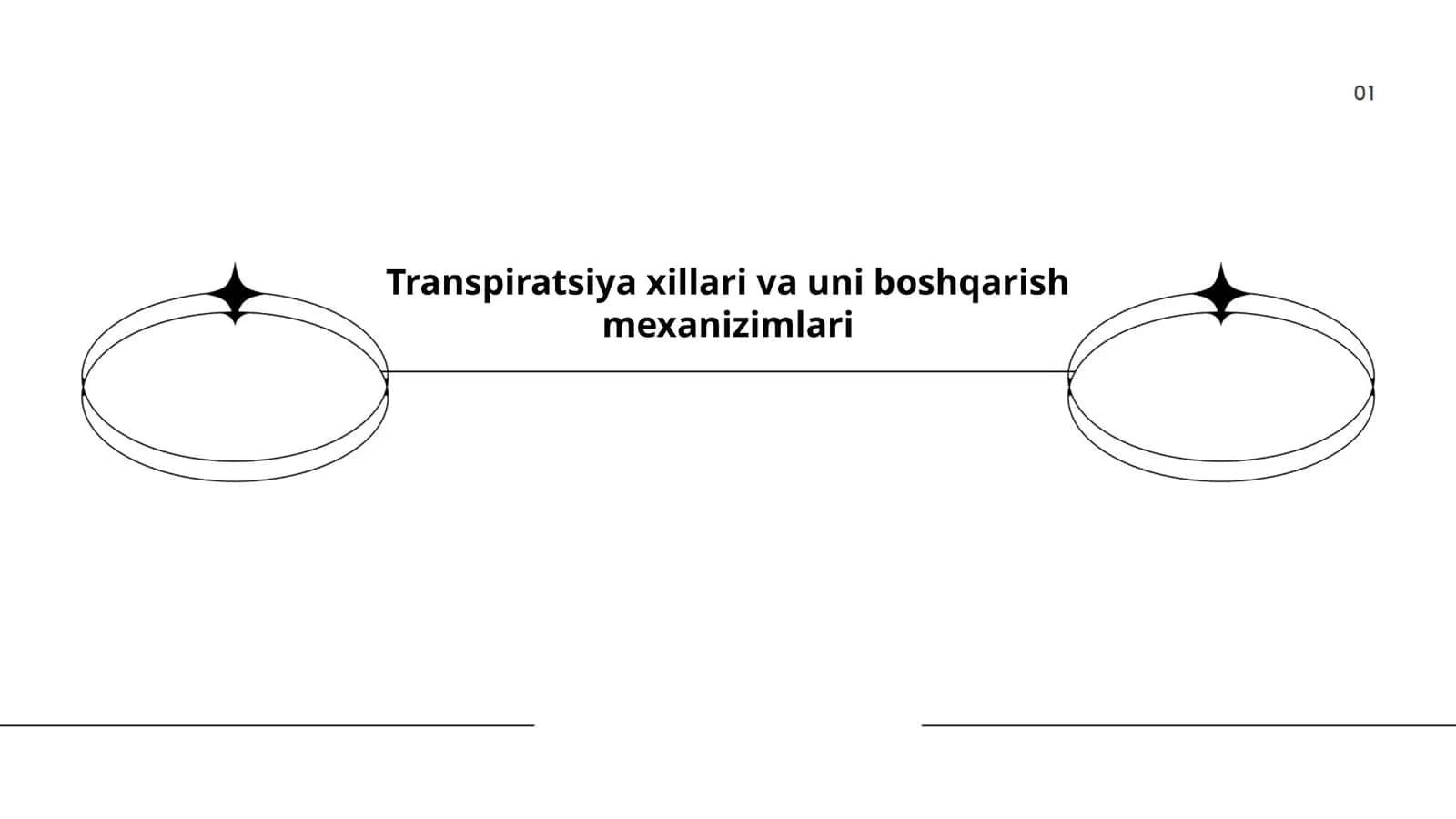 Transpiratsiya xillari va uni boshqarish mexanizimlari