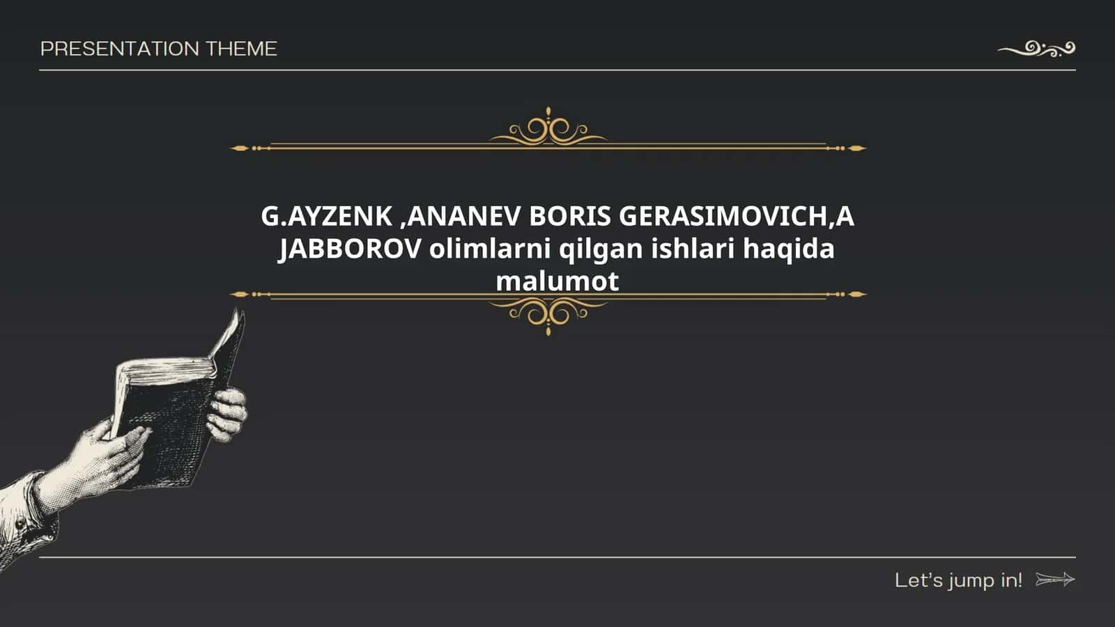 G. Ayzankning shaxsiyat nazariyasi