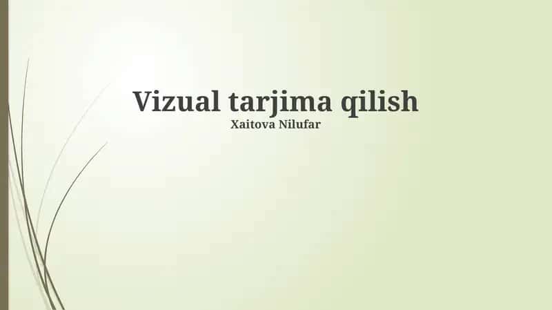 Visual tarjima