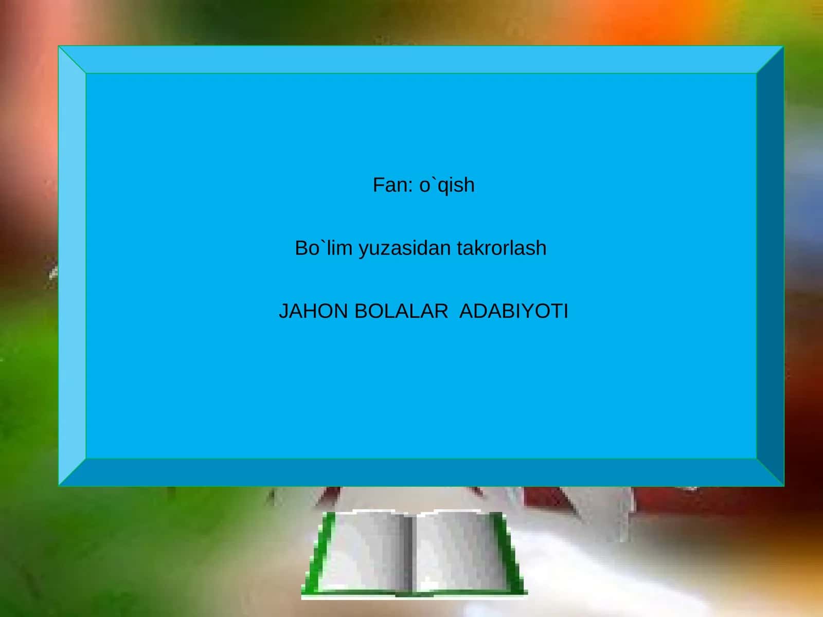 JAHON BOLALAR ADABIYOTI