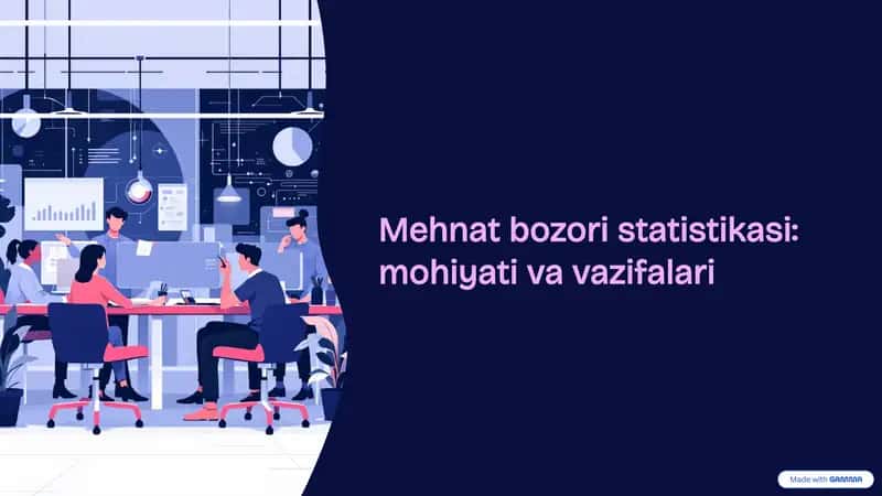 Mehnat bozori statistikasi: mohiyati va vazifalari