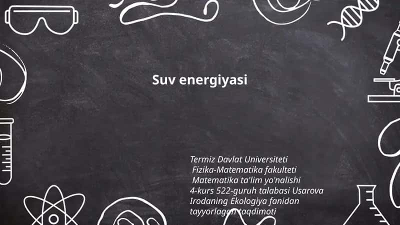 Suv energiyasi