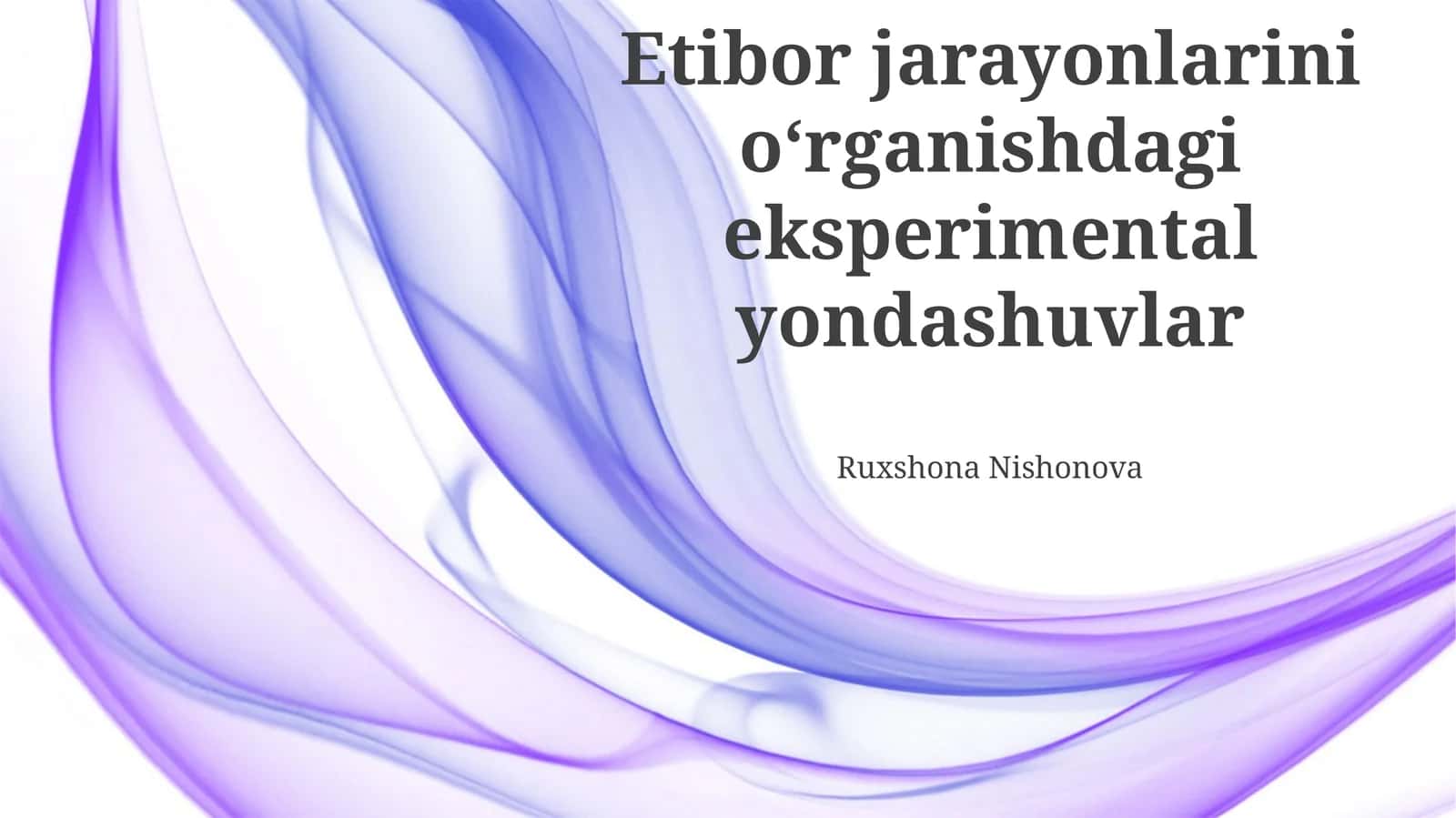 Etiologik Jarayonlarni O'rganishda Tajriba Usullari