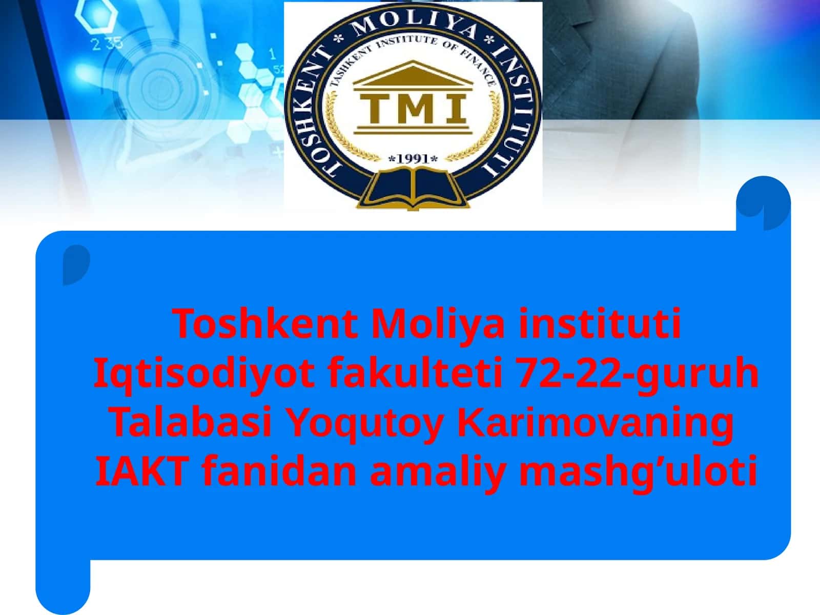 Iqtisodiy Dasturiy Ta'minotning O'rni va Ahamiyati