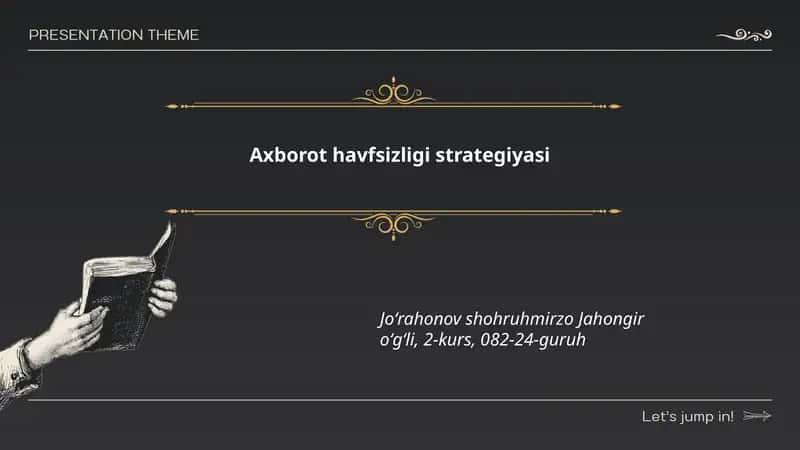 Axborot havfsizligi strategiyasi
