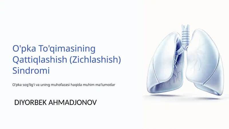 O'pka To'qimasining Qattiqlashish (Zichlashish) Sindromi