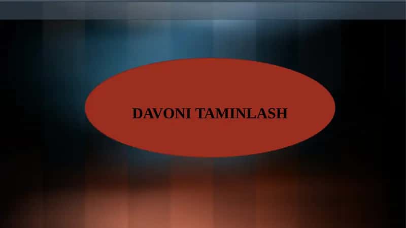 DAVONI TAMINLASH