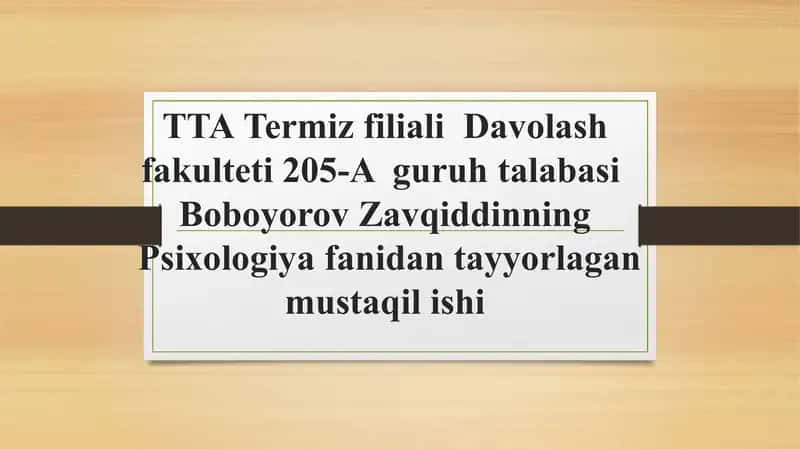 Psixologiyaning tadqiqot metodlari
