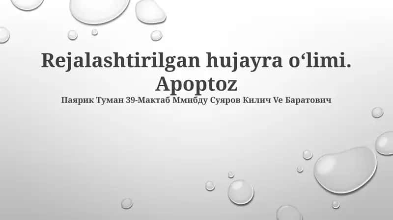 Apoptoz