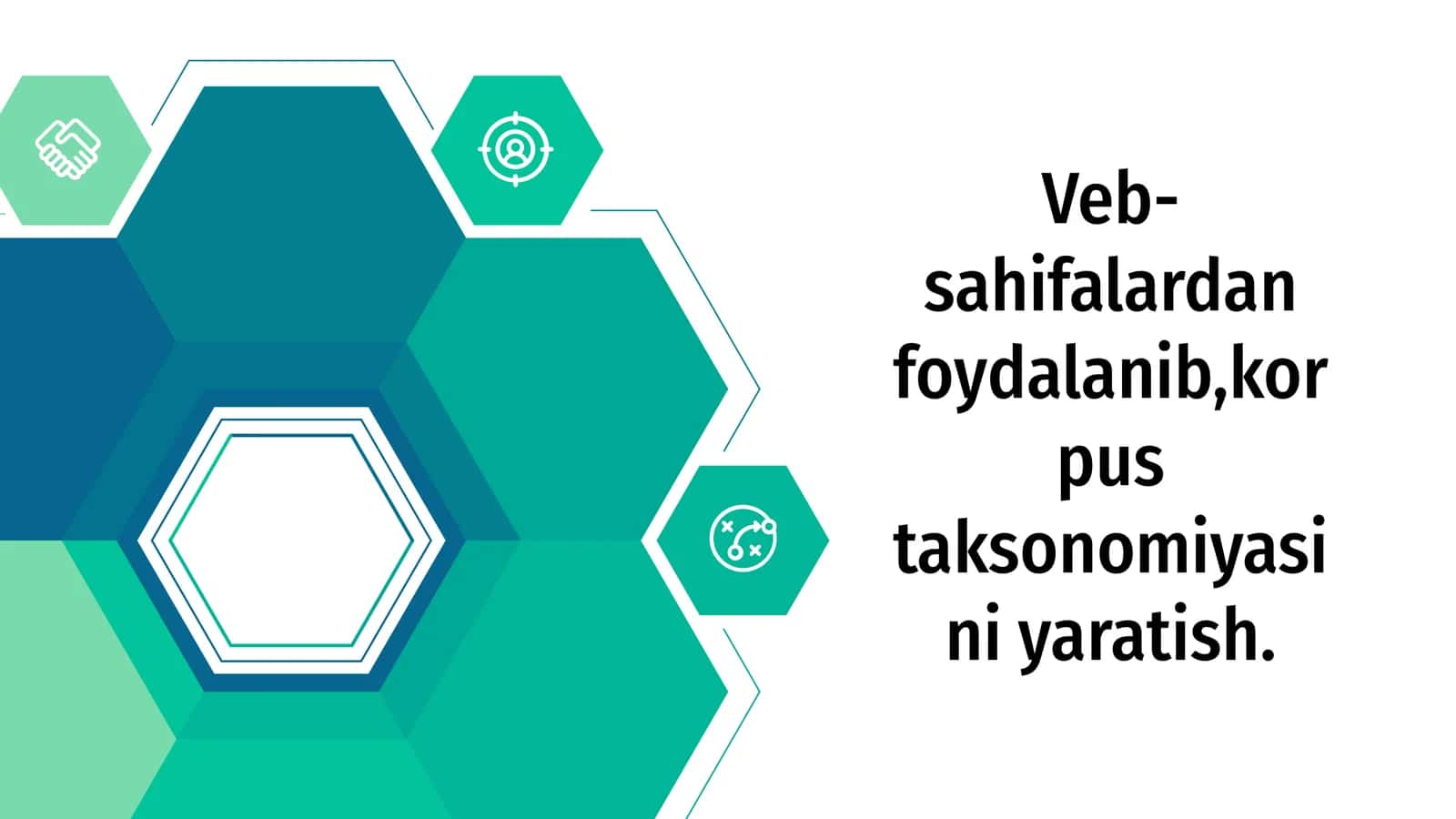 Veb-sahifalardan foydalanib,korpus taksonomiyasini yaratish.