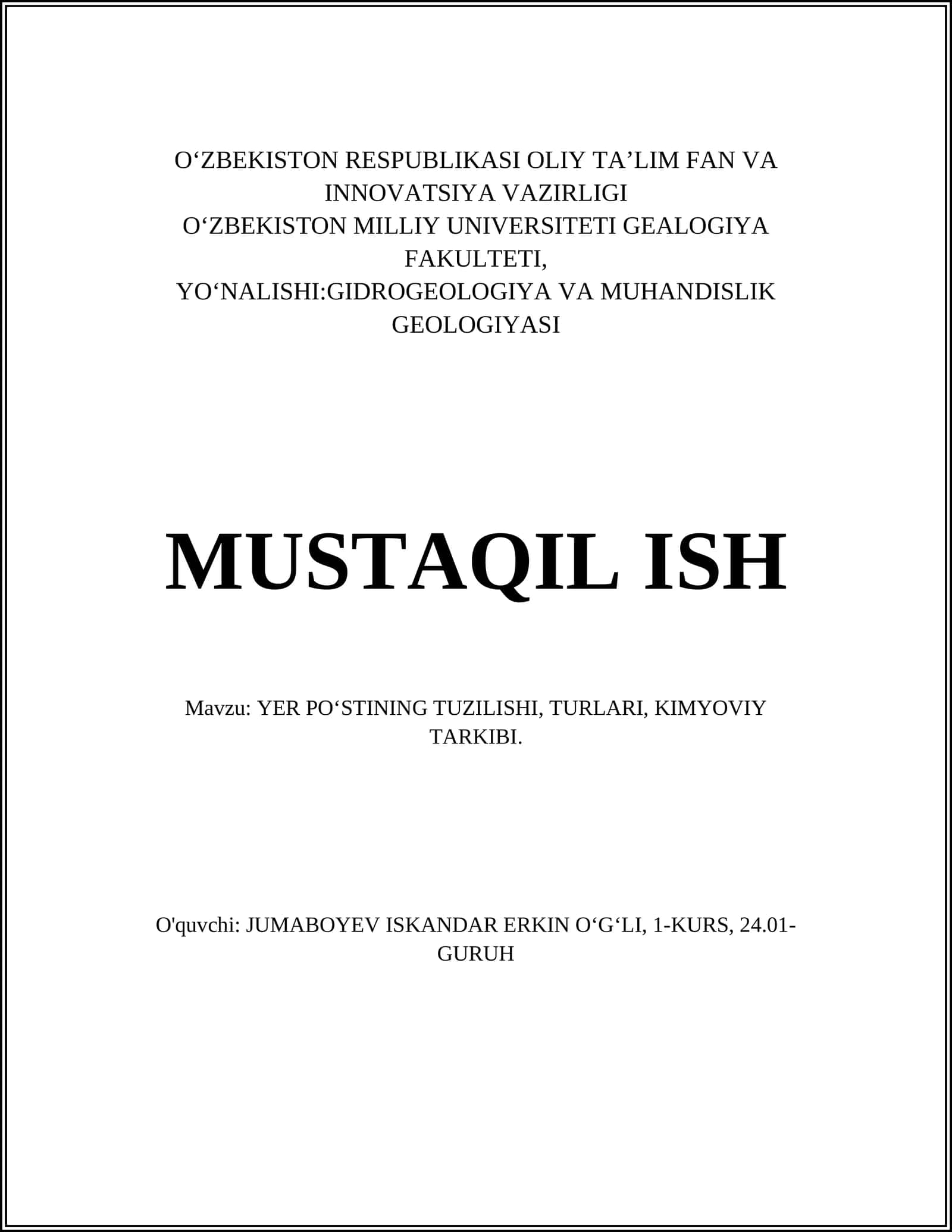 Terining anatomik tuzilishi