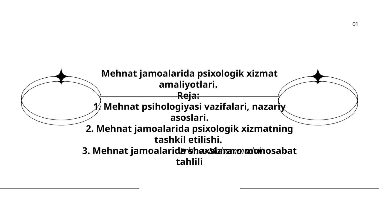 Mehnat jamoalarida psixologik xizmat amaliyotlari