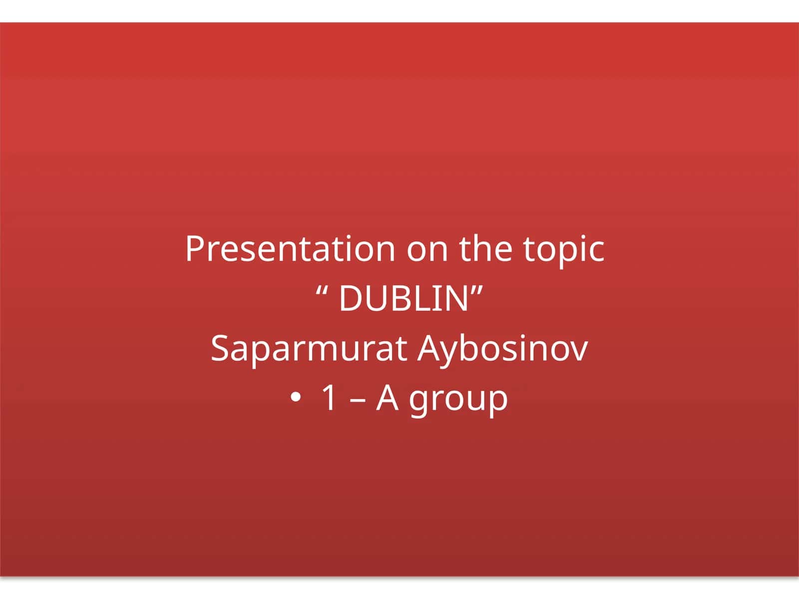 DUBLIN