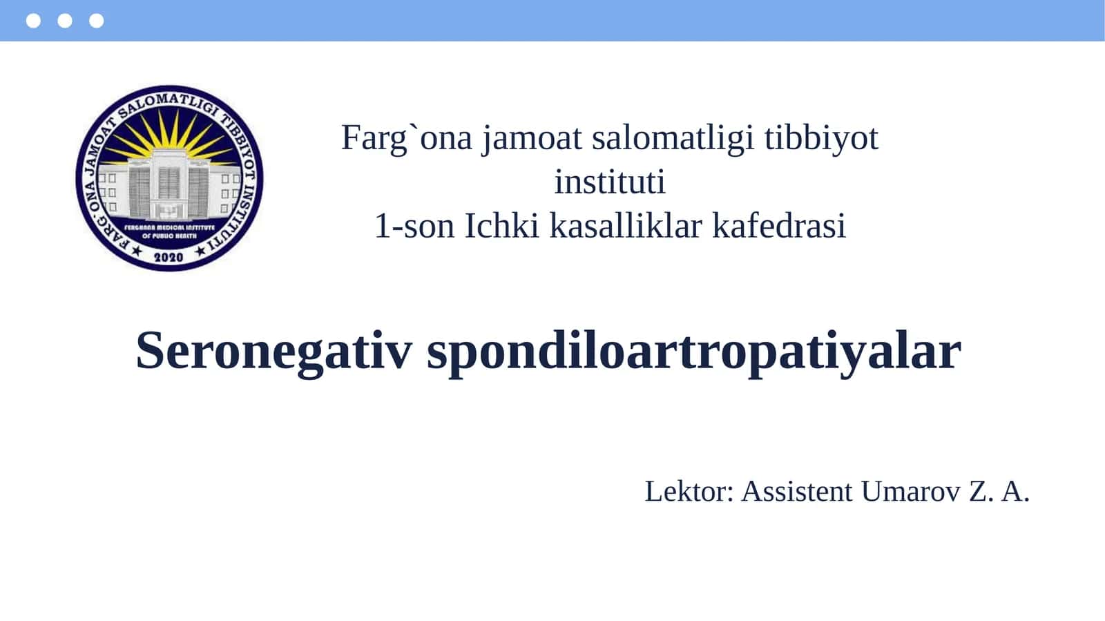 Seronegativ spondiloartropatiyalar