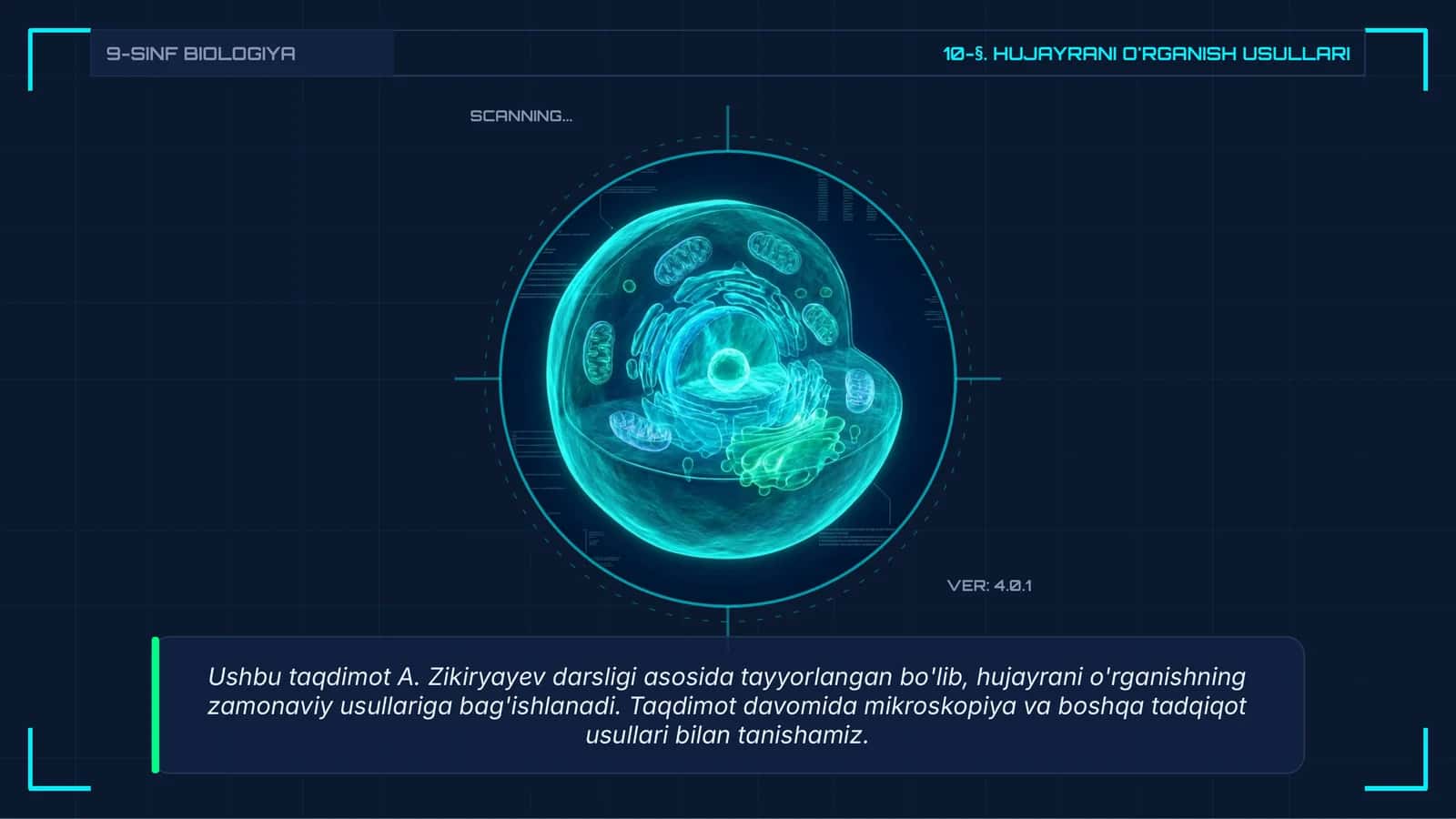 HUJAYRANI O'RGANISH USULLARI