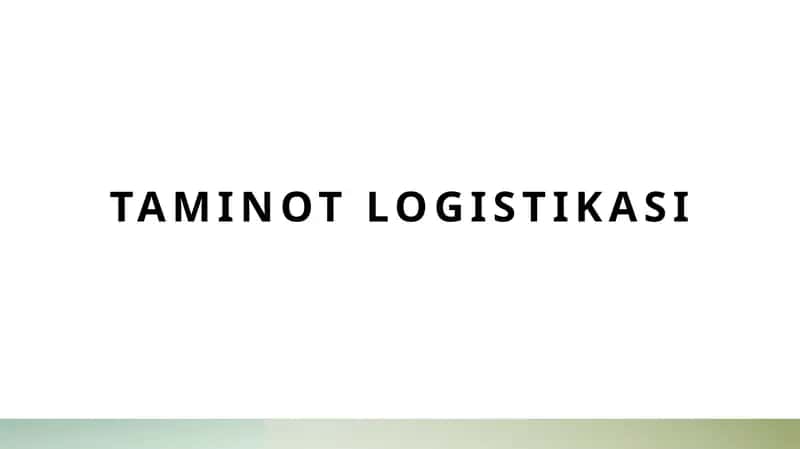 Taminot logistikasi