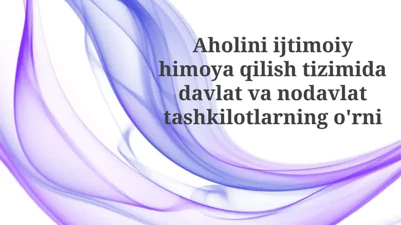Ijtimoiy himoya va o'zaro hamkorlik