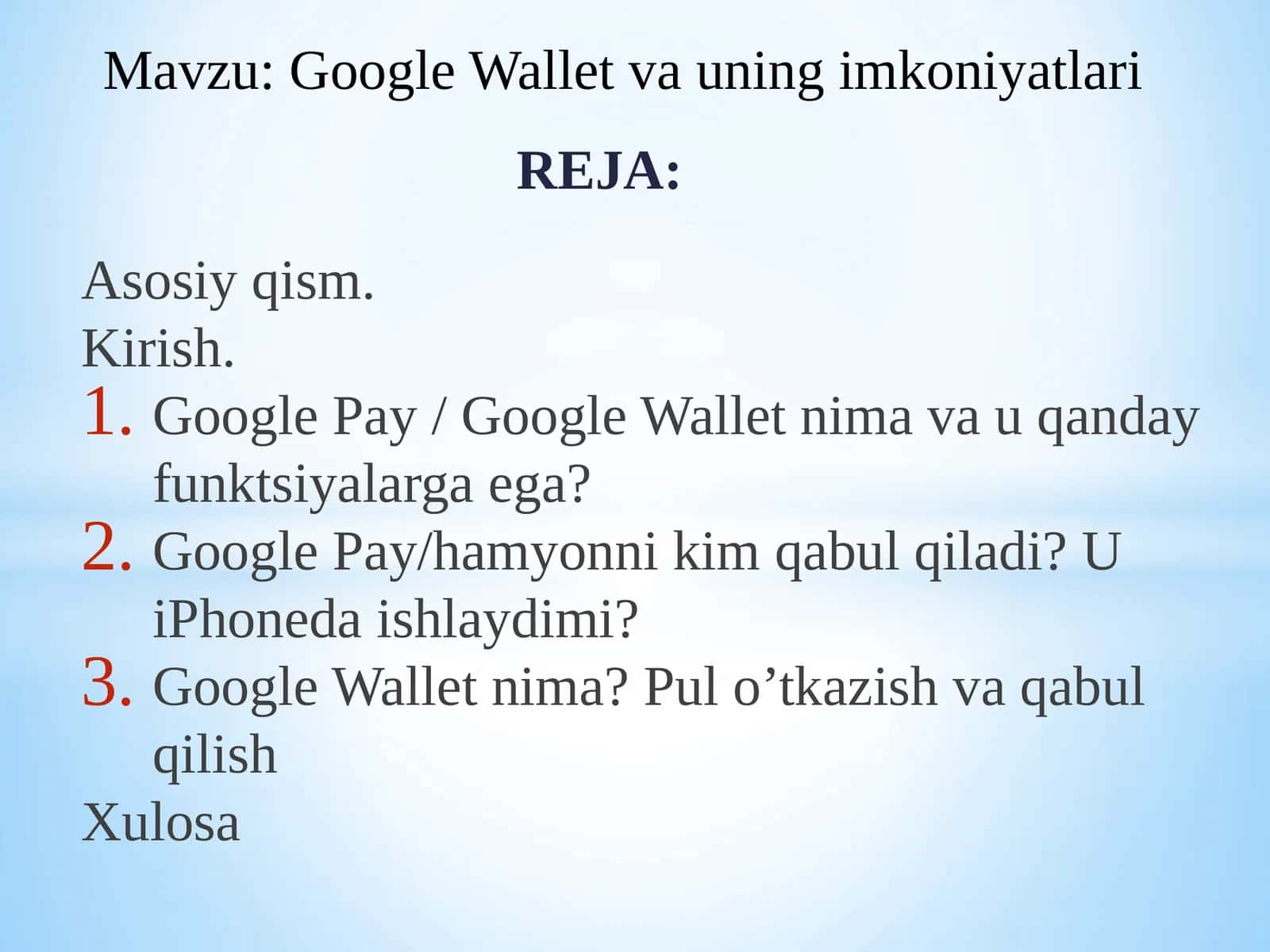 Google Wallet va Uning Imkoniyatlari