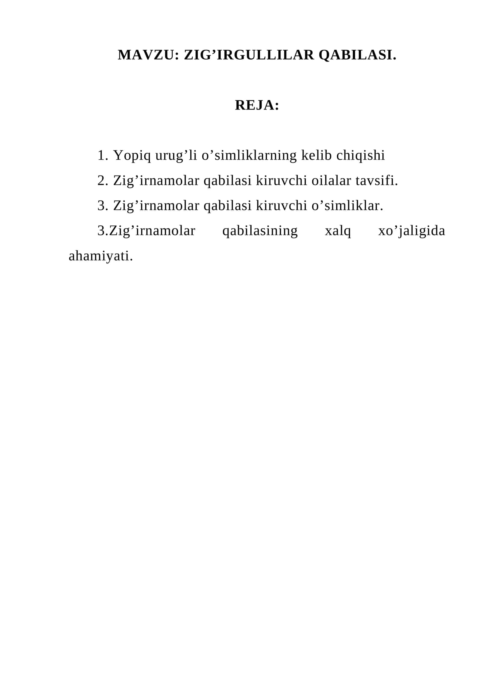 ZIG’IRGULLILAR QABILASI