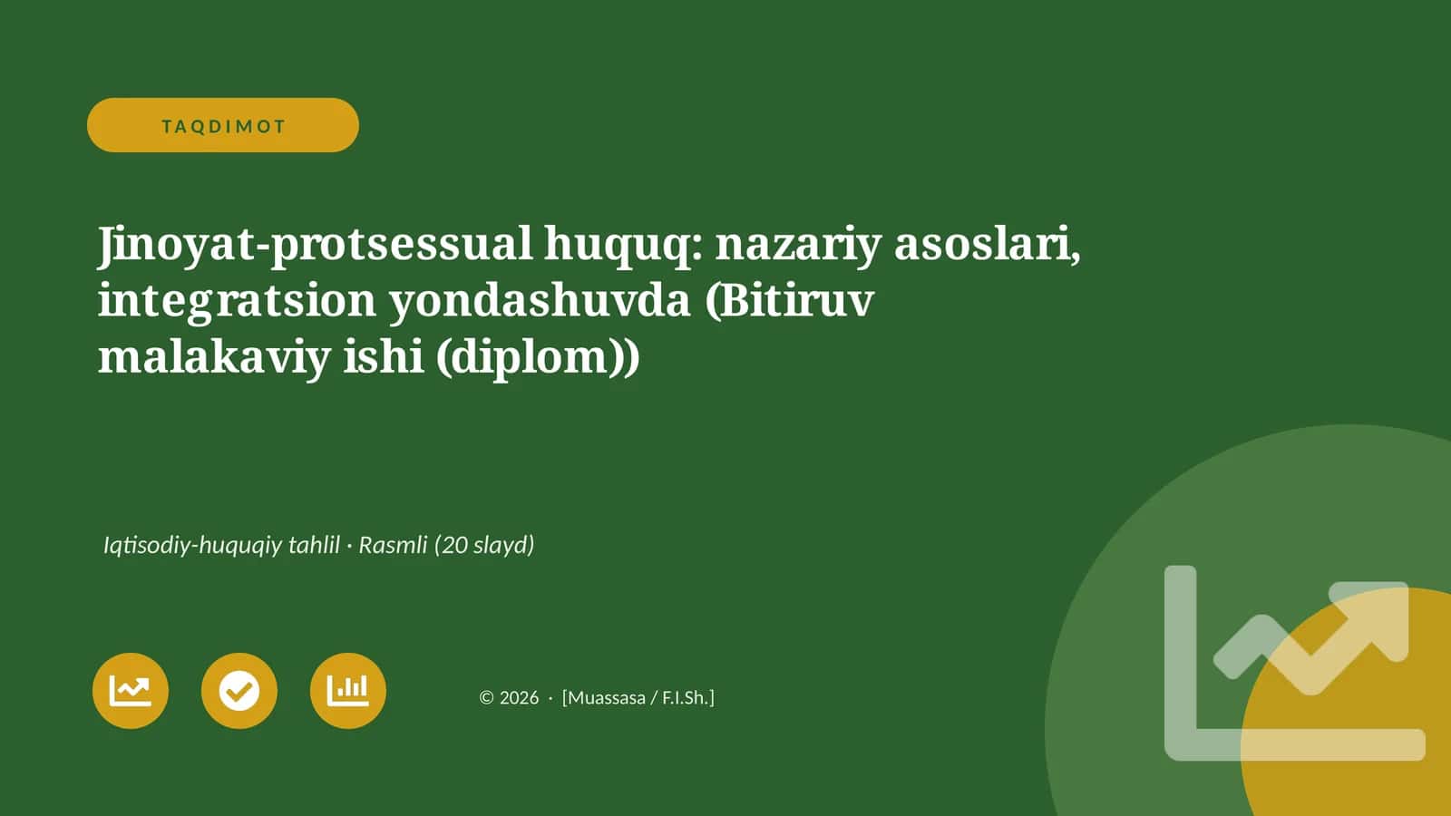 Jinoyat-protsessual huquq: nazariy asoslari, integratsion yondashuvda (Bitiruv malakaviy ishi (diplom))