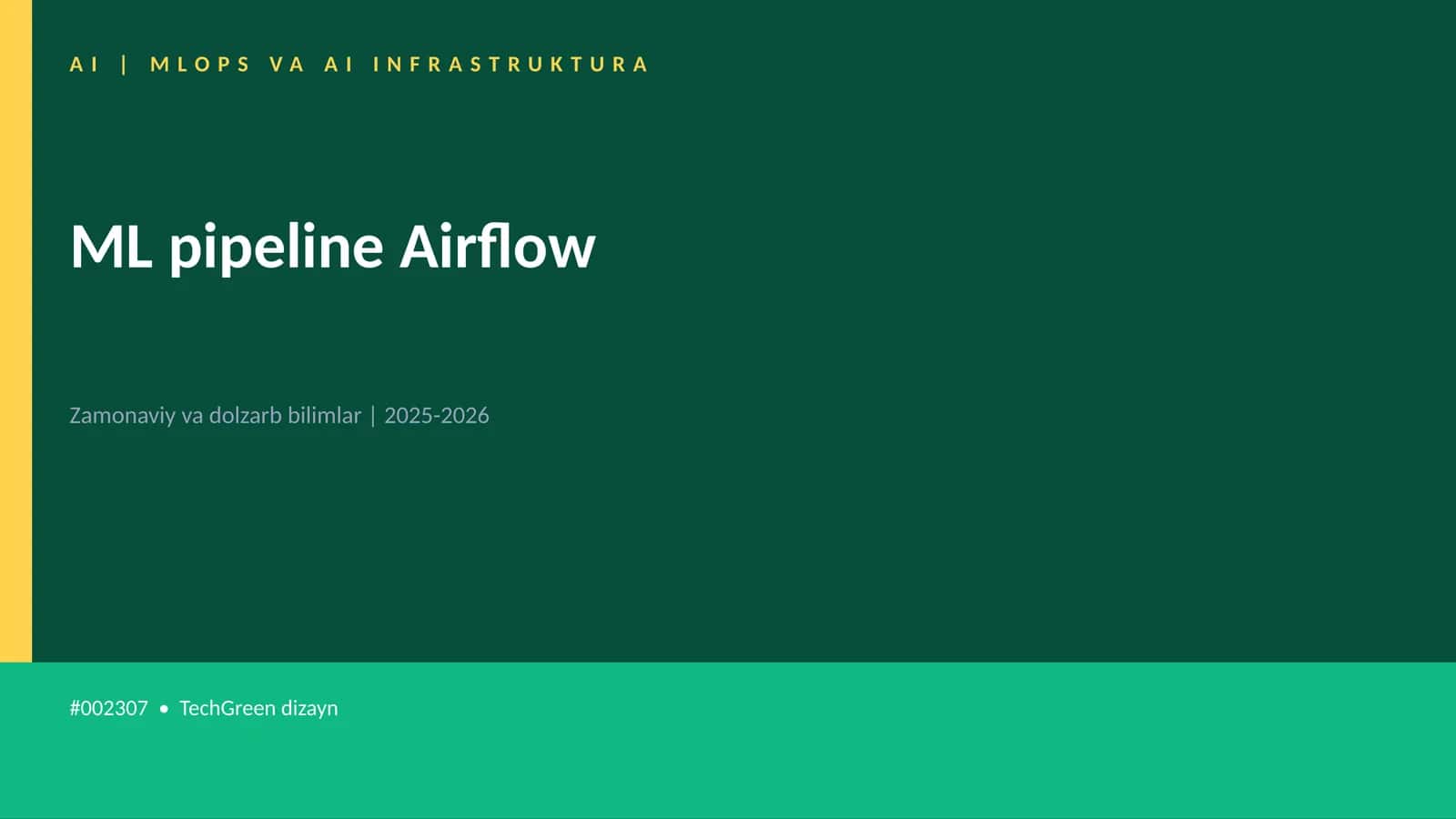 ML pipeline Airflow