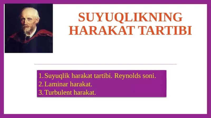 Suyuqlikning Harakat tartibi