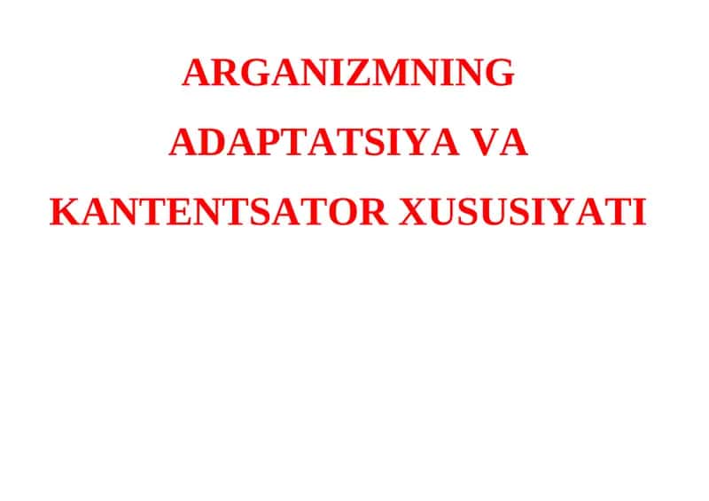 Adaptatsion sindrom