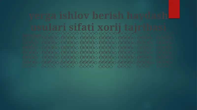 Aniq Ekish Texnologiyalari