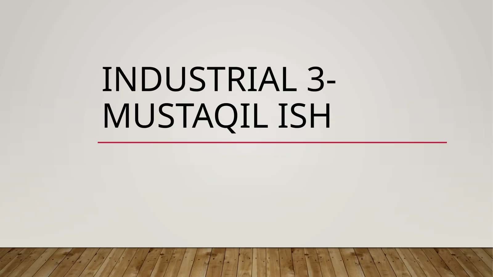 SANOAT TARMOQ TUZILMASI VA TARKIBIY SILJISHLAR