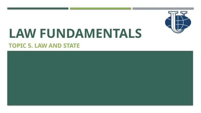 Law fundamentals