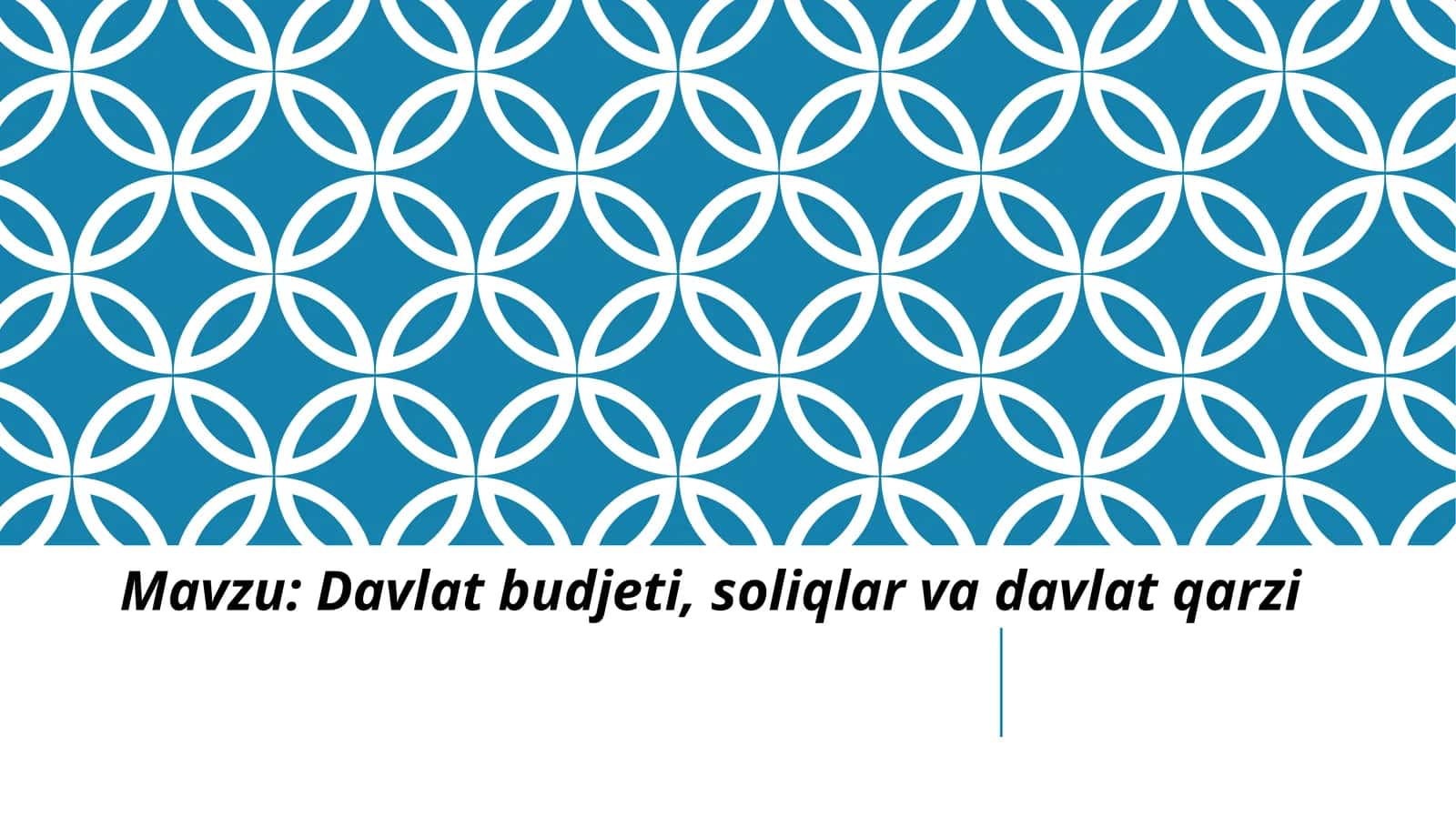 Davlat budjeti, soliqlar va davlat qarzi