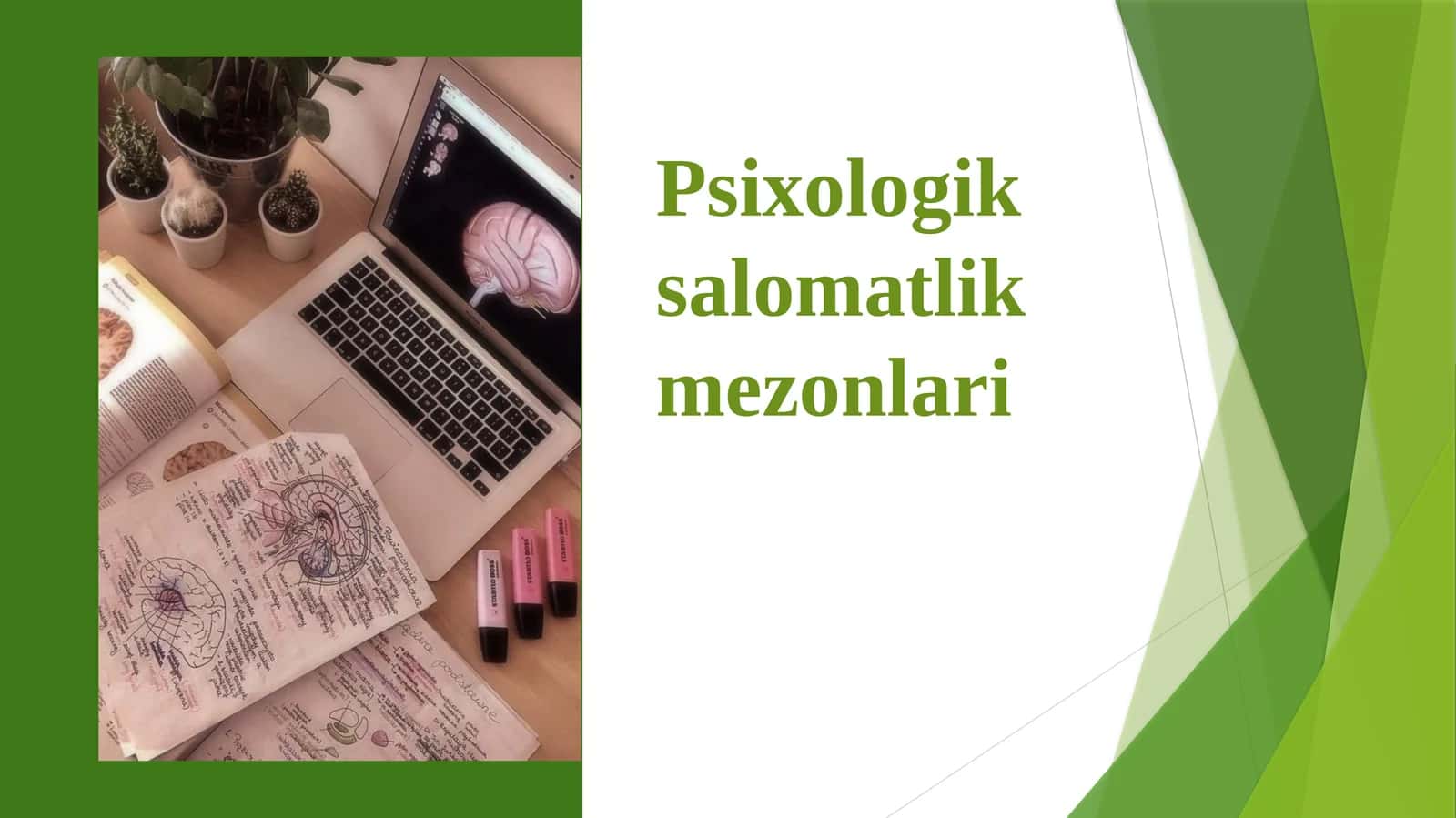 Psixologik salomatlik mezonlari