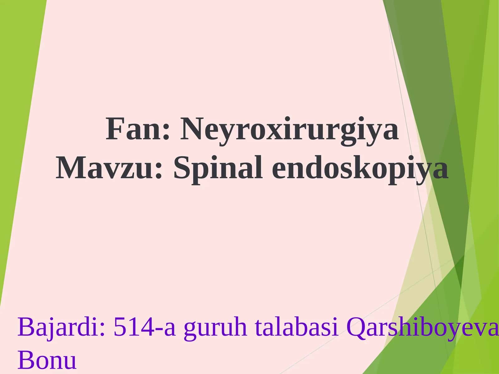 Spinalendoskopiya